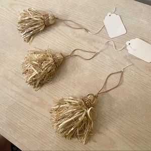 NEVER USED. 3 NWT Tassel Tiebacks